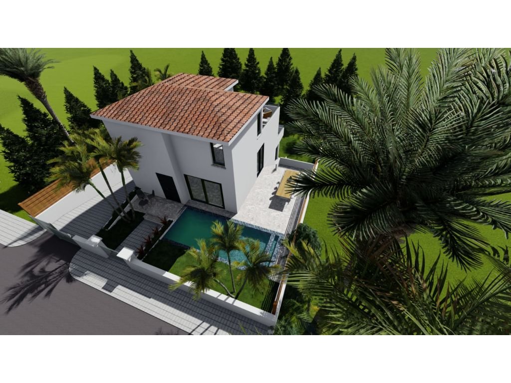 4 bedroom villa for sale in Kyrenia, Catalkoy / Swimming pool and garden-c848fe22-9d46-4caf-95a3-2dbbde410c8d